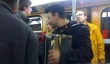 Typical smelly busker on the STIB