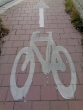 Cycle path marking