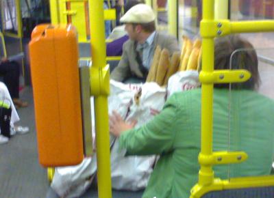 Baguettes on the tram?