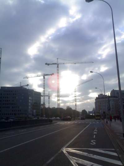 Cranes at Schuman