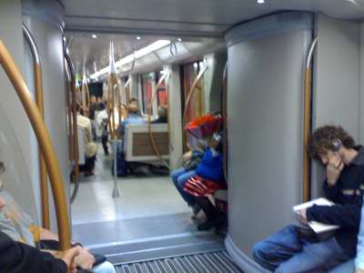 McDonald's chairs on the metro?