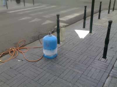 Melting road markings