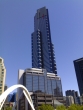 View of Eureka Tower from the Flinders Street side of the Southgate footbridge