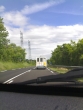 Stuck behind a pizza van on a national road