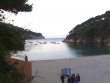 The reception dinner overlooking the Aigua Blava beach