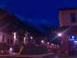 View of Mont Blanc from Chamonix at night