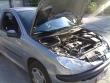 Broken down Peugeot 206