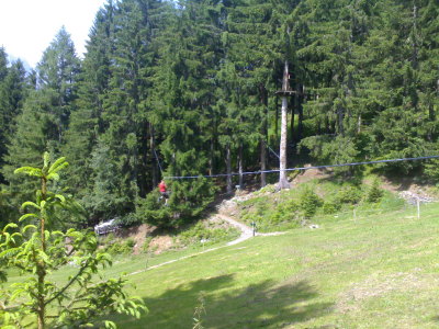 Flying fox — Les Planards, Chamonix
