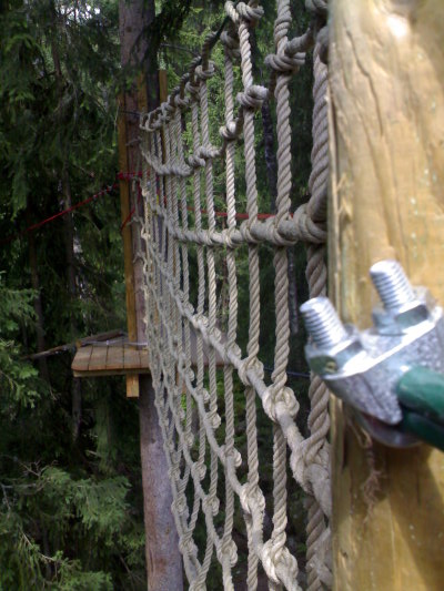 Rope net — Les Planards, Chamonix