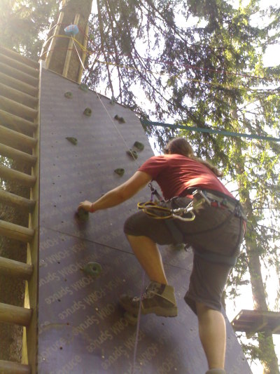 Artificial rock climbing — Les Planards, Chamonix