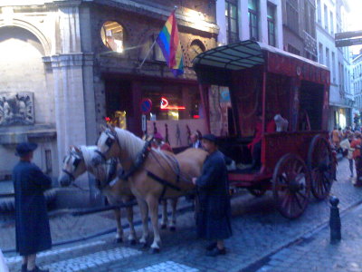 Horse and carriage on Rue de la Tete d'Or