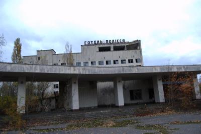 Pripyat - Hotel Polissya - Seen from cultural centre