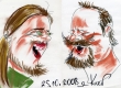 Caricature of John and myself