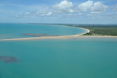 Ponta viewed from the air (Corumbau, Bahia, Brazil)