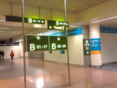 Extreme signage at Brussels Airport