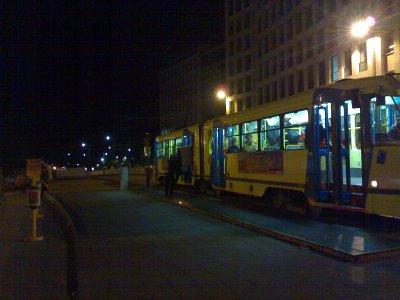 Fridge on tram (yep, the door is really too narrow)