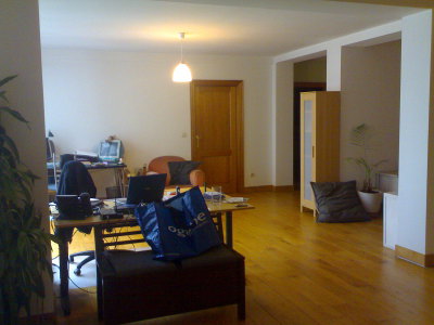 Still a work in progress: The office area