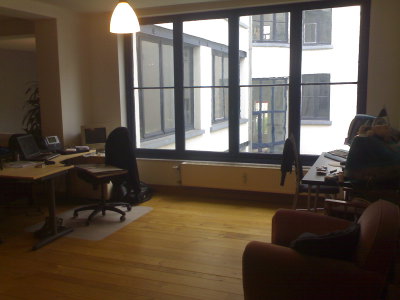 Still a work in progress: The office area