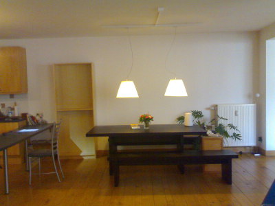 Still a work in progress: The dining area