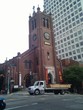 Old St. Mary's Church looks out of place in Chinatown