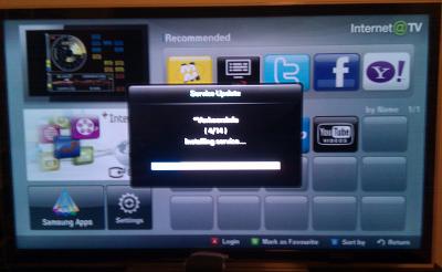 Samsung Internet@TV updating