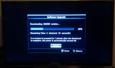 Samsung TV updating