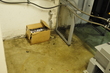 Water damage in the generator room