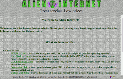 http://www.alien.net.au/ circa 1995-1996